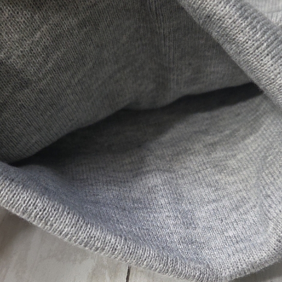 Gray Knit Beanie Set for Kids and Adults - Picture 4 of 5